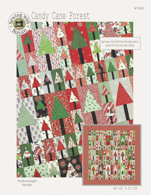 Candy Cane Forest Quilt Pattern - Sewjersey.com