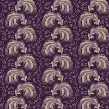 I Love Purple Swirl R330696-PLUM - Marcus Fabrics