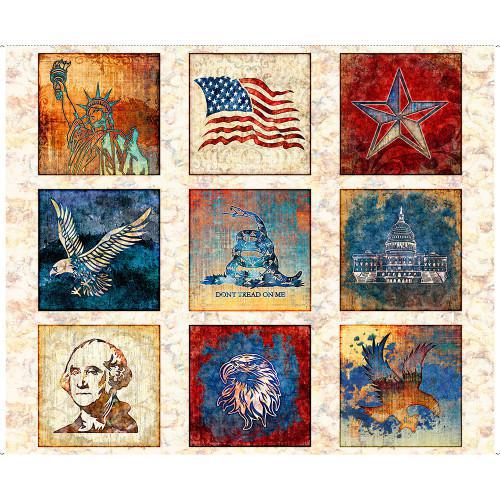 Liberty, glory, freedom Panel 28141 E #22 - Sewjersey.com