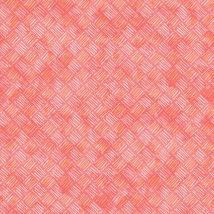 Benartex Soul Shine and Daydreams by Kelly Rae Roberts - Crosshatch Coral 10352 34