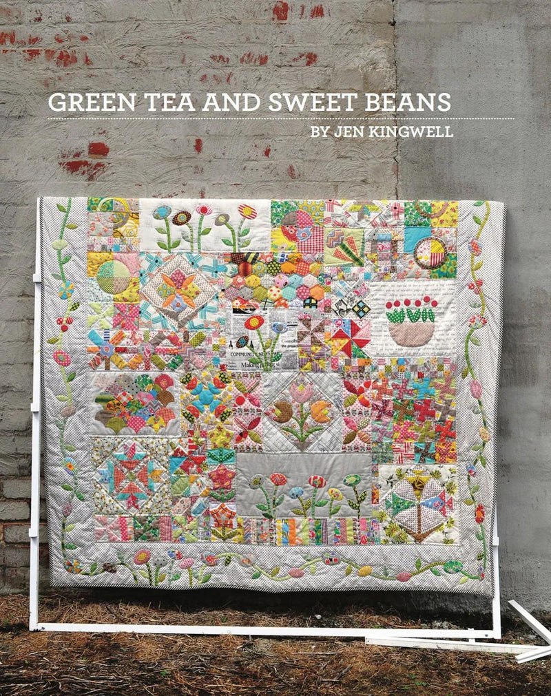 Green Tea and Sweet Beans Quilt Pattern Booklet From Jen Kingwell Designs