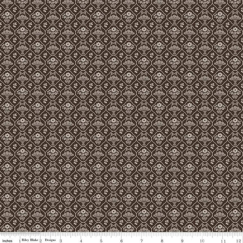 Riley Blake Designs Calico by Lori Holt - Wallpaper Raisin - C12841 RAISIN