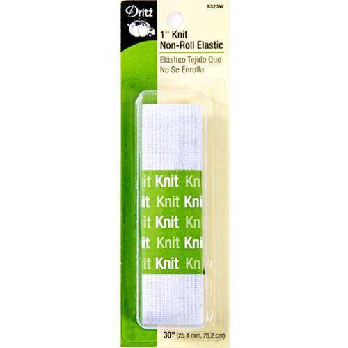 Dritz Knit Non-roll Elastic White - 9323W - Sewjersey.com