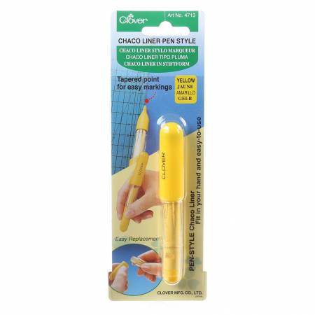 Clover Chaco Liner Pen Style Yellow - Sewjersey.com