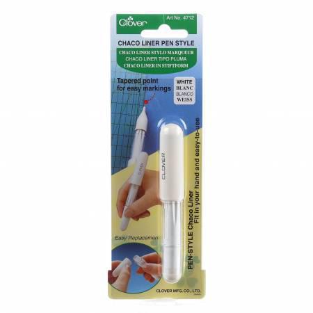 Clover Chaco Liner Pen Style White - Sewjersey.com