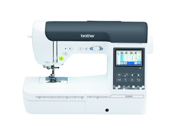 Brother SE2000 Combo Sewing and Embroidery Machine Front View - sewjersey.com