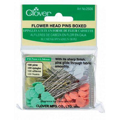 Clover Flower Head Pins Boxed 100 Ct