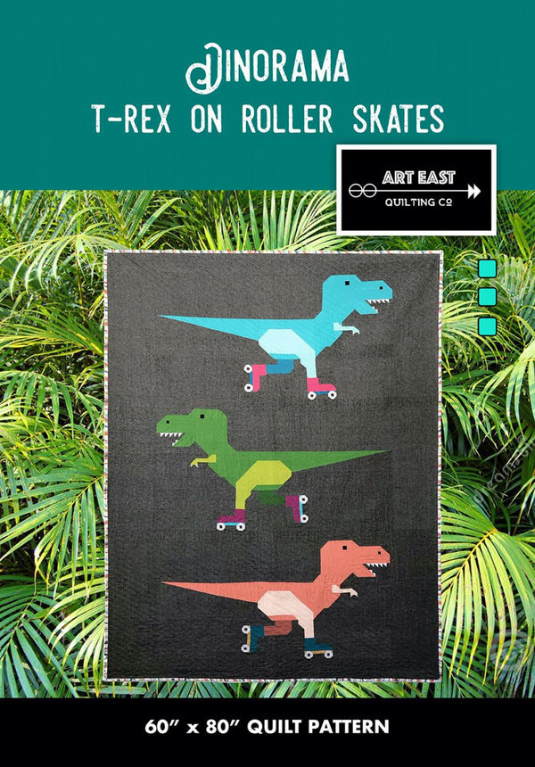 Dinorama - TRex Quilt Pattern - sewjersey.com