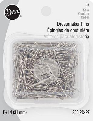 Dritz Dressmaker Pins 1-1/4" 350 count - sewjersey.com