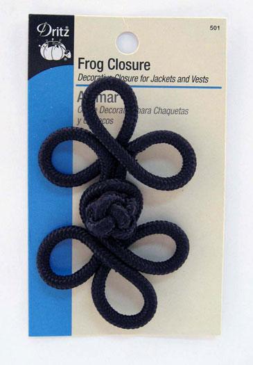 Dritz Frog Closure Black - sewjersey.com