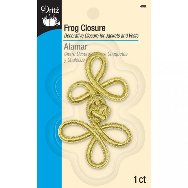 Dritz Frog Closure Gold - sewjersey.com