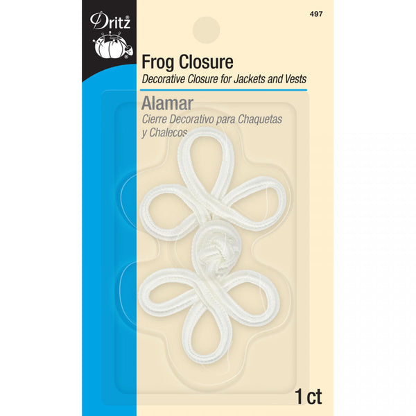 Dritz Frog Closure White - sewjersey.com