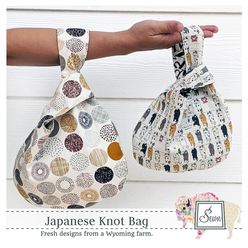 Japanese Knot Bag Pattern - sewjersey.com