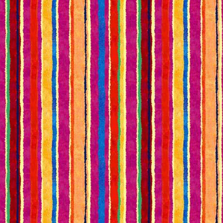 QT Fabrics Delightful Dream Stripe Multi 30514-X - sewjersey.com