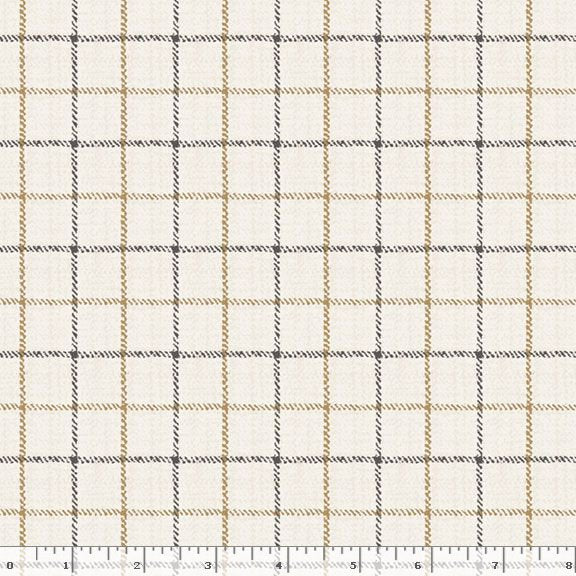 Marcus Fabrics Primo Plaid Flannel Soft Focus Cream R090979 Cream