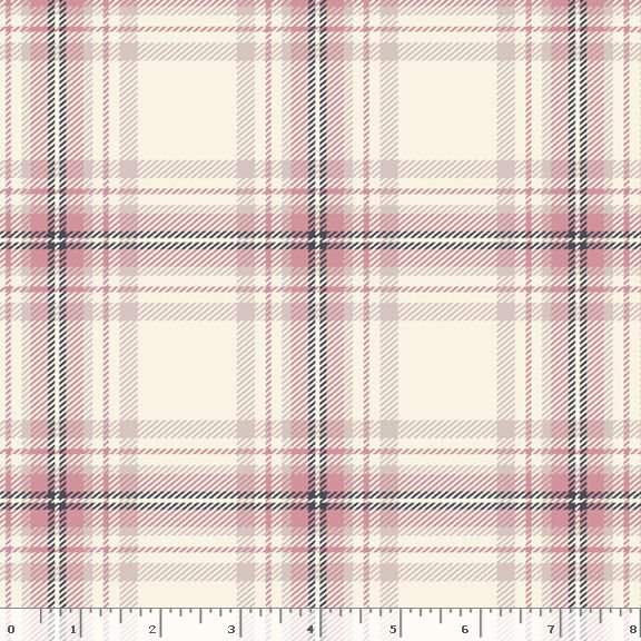 Marcus Fabrics Primo Plaid Flannel Soft Focus Pink R090980 Pink