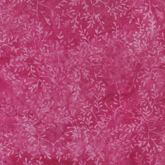 Island Batiks - Wild Blooms Mini Springs Pink Raspberry 122209145 - Sewjersey.com