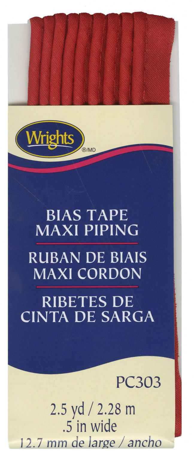 Wrights Maxi Piping Red 2-1/2 Yards - Sewjersey.com