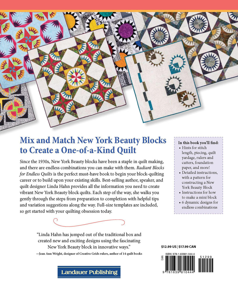 Radiant Blocks for Endless Quilts by Linda J. Hahn