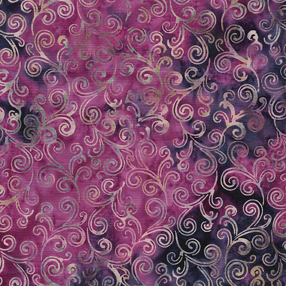 122245885 / Island Batik Swirl-Multi Purple Peach Rhapsody - Sewjersey.com