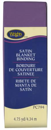 Wrights Satin Blanket Binding Purple 4-3/4 Yards - Sewjersey.com