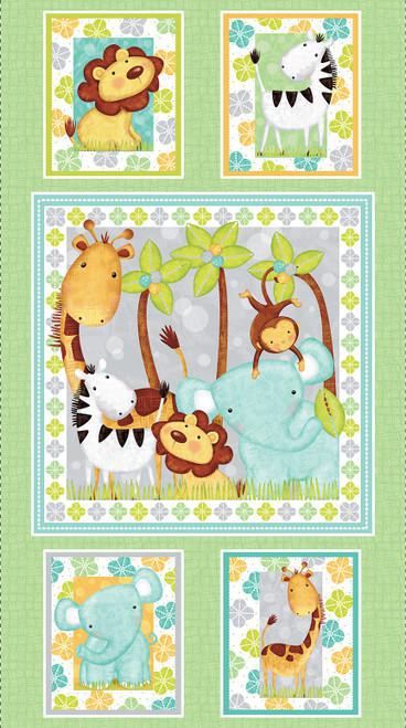 Studio e Sweet Safari by Victoria Hutto 24" Safari Panel - 7244P 16 - Sewjersey.com