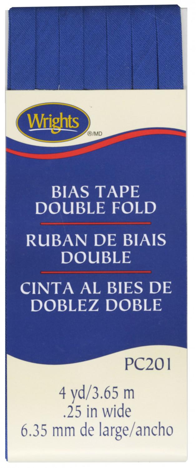 Wrights Double Fold Bias Tape Yale Blue 4 Yards - Sewjersey.com