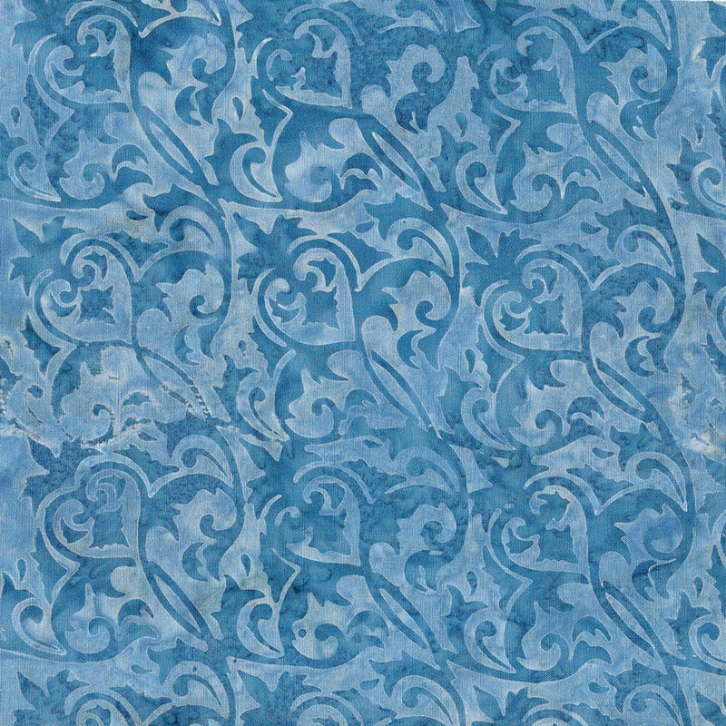 Island Batiks - Royal Crown Foulard Blue Chambray 122246515 - Sewjersey.com