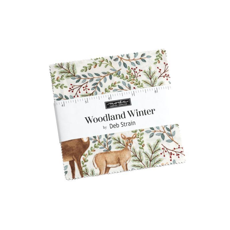 Woodland Winter Charm Pack by Deb Strain for Moda 56090PP - Sewjersey.com