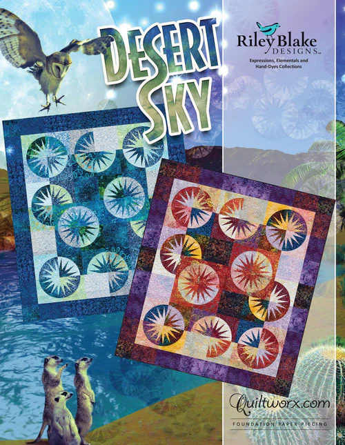 Desert Sky Paper Piecing the Judy Niemeyer Way with Susan Deshensky Hosted by the Garden State Quilters Guild: October 15th: 10:00 AM - 3:30 PM