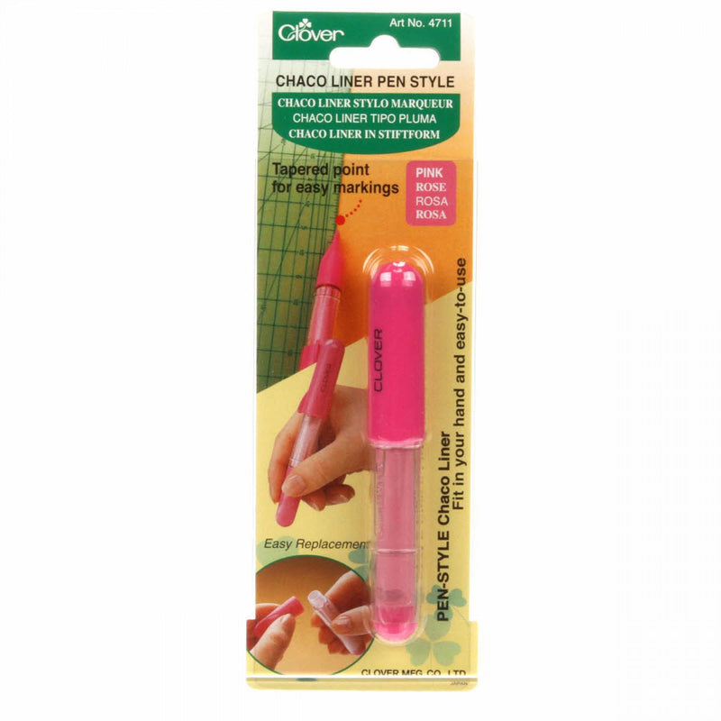 Clover Chaco Liner Pen Style Pink - Sewjersey.com