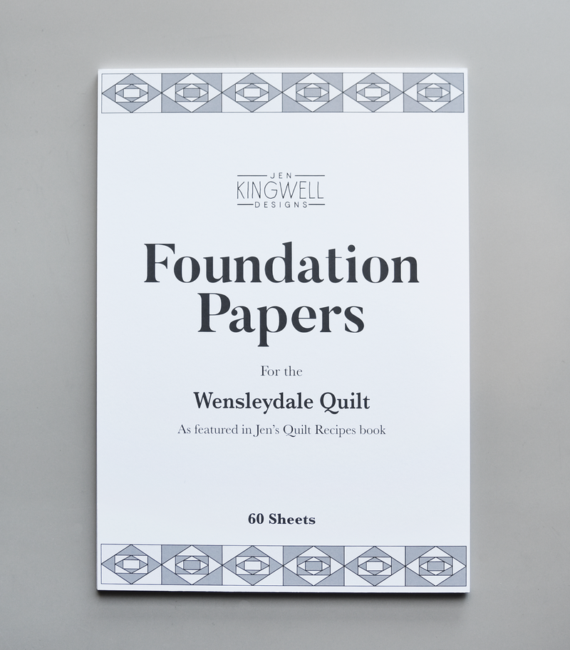 Jen Kingwell Foundation Paper - Wensleydale Quilt - Sewjersey.com